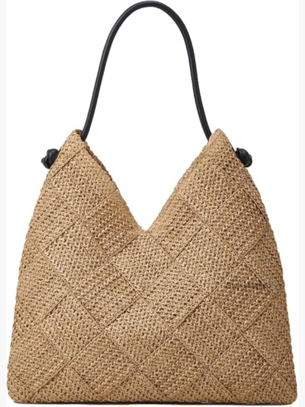 Straw Woven Hobo Bag Women Beach Tote Shoulder Handbag Large Travel Purse - Picture 1 of 7